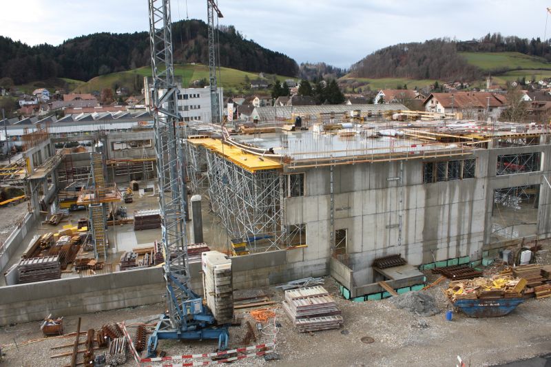 Baustelle Sonnenfabrik in Oberburg